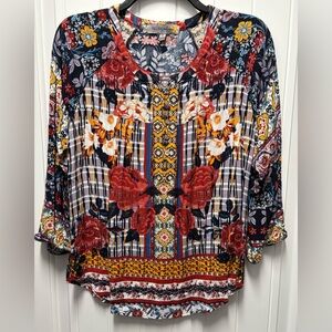 Colorful Floral Women's Blouse